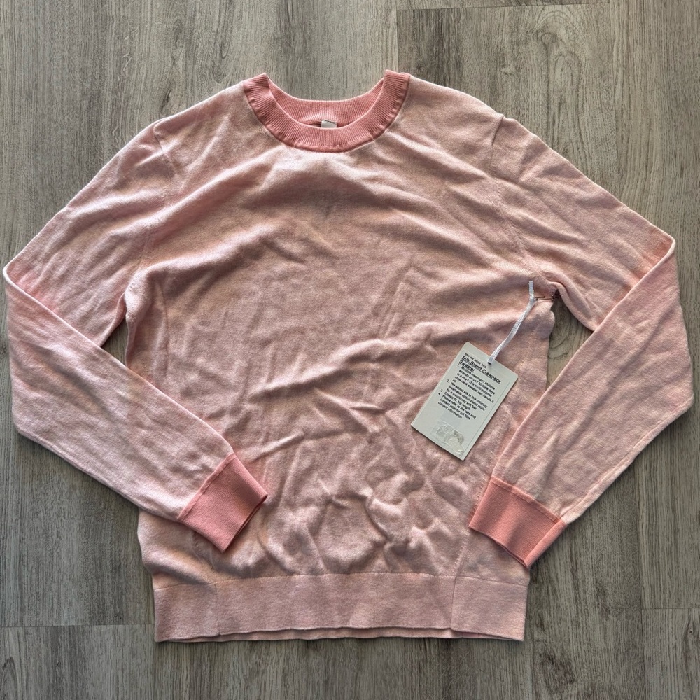 NWT Lululemon Silk Blen Crew Neck Sweater Size 4 - Picture 2 of 6